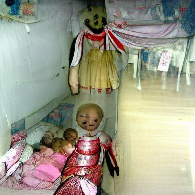 terrifying nightmare of creepy doll