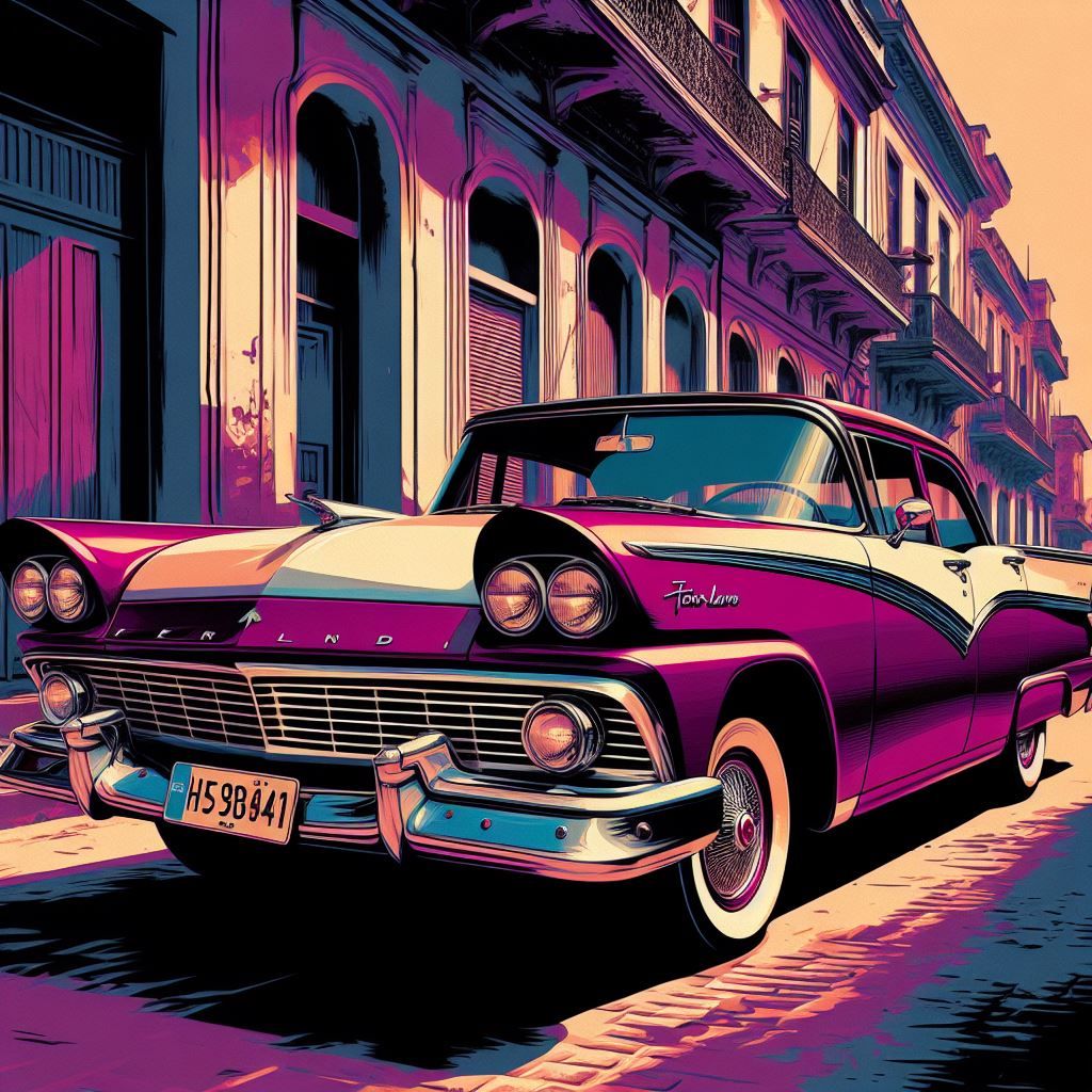 Deep Plum: 1950s Ford Fairlane