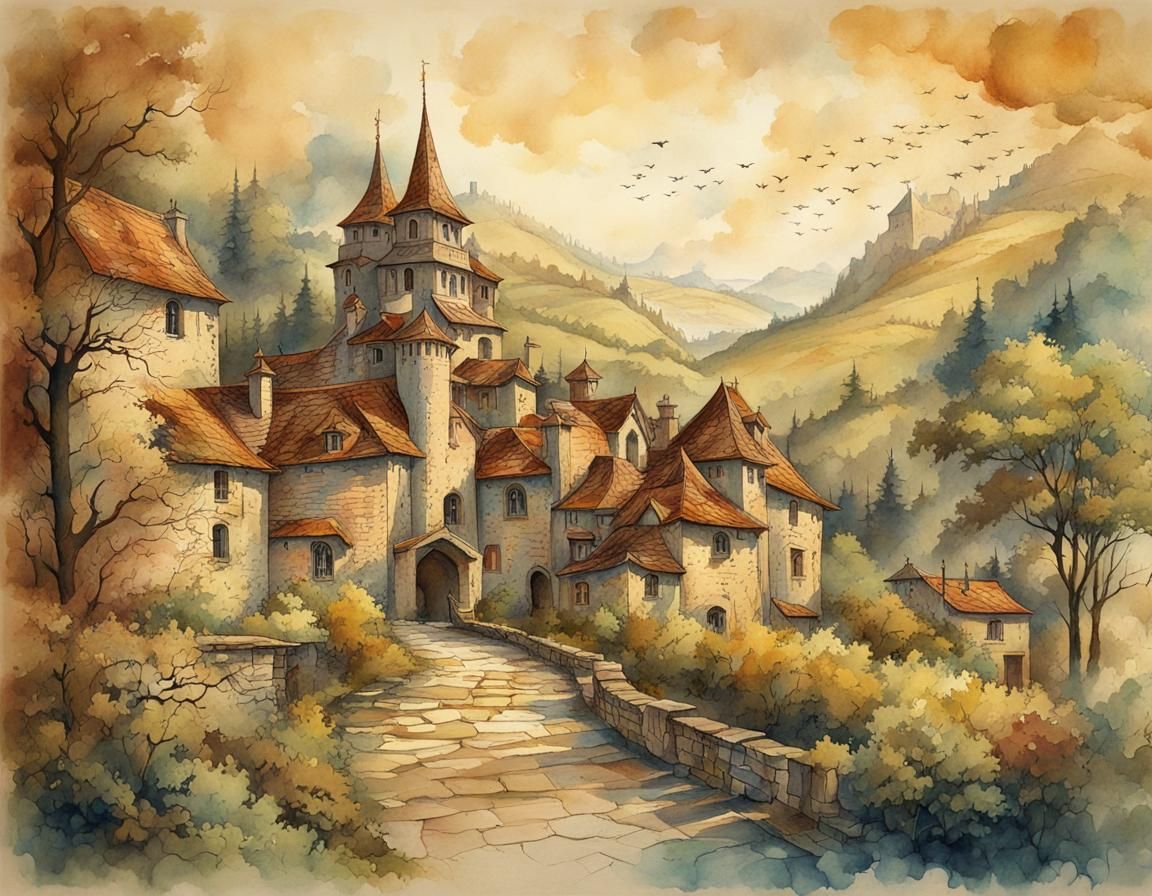 paysage d'antan  by @titinette