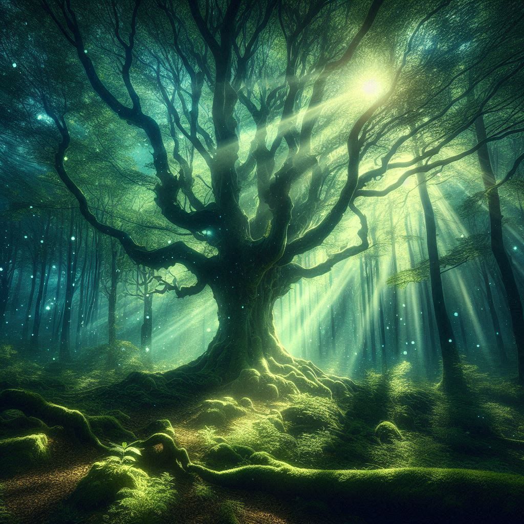 Blue woods