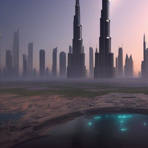 Burj khalifa hit by a asteroid
