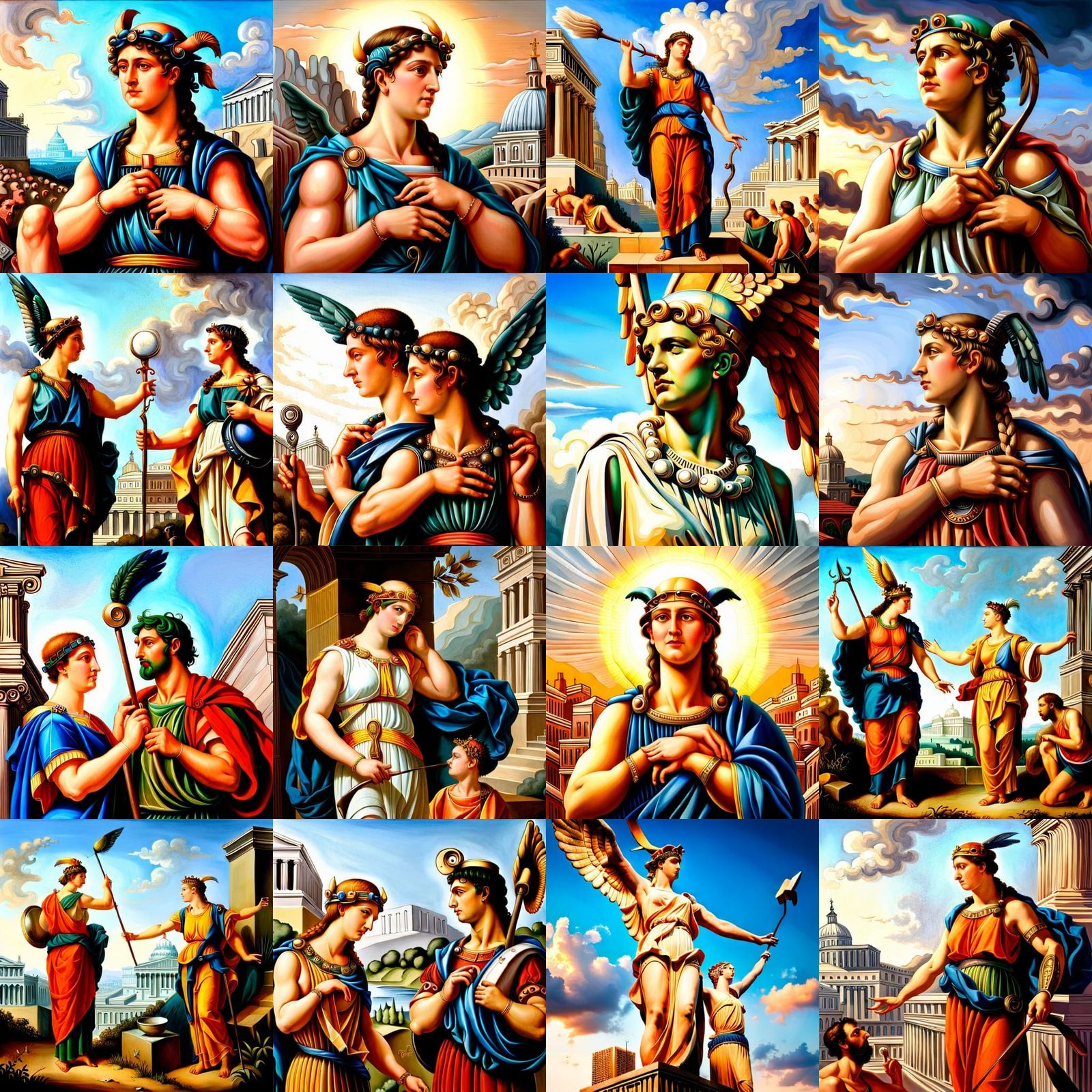 Athena and Poseideion