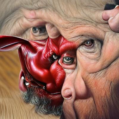 What does the Devil really look like? hyperrealism