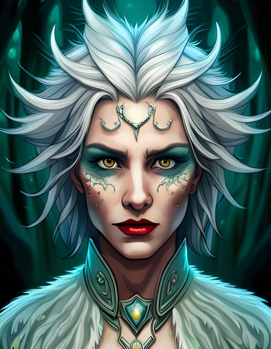 detailed-portrait-strong-dark-skinned-female-demon-with-glowing