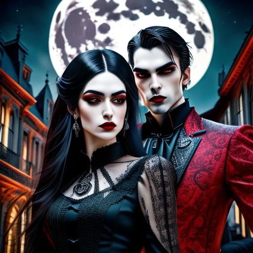 Dark gothic vampires