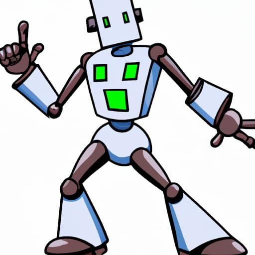 A robot doing the robot dance AI Generated Artwork NightCafe Creator
