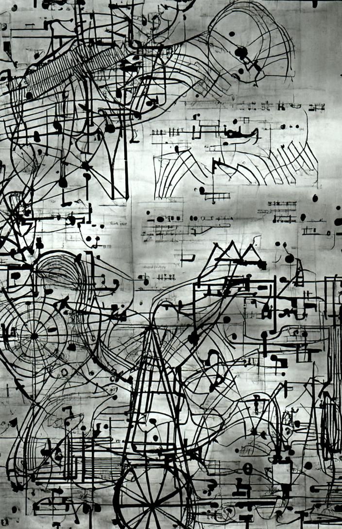 graphic music notation AI Generated Artwork NightCafe Creator
