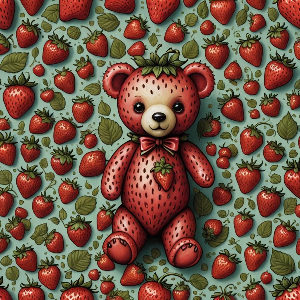 Strawberry Teddy Bear