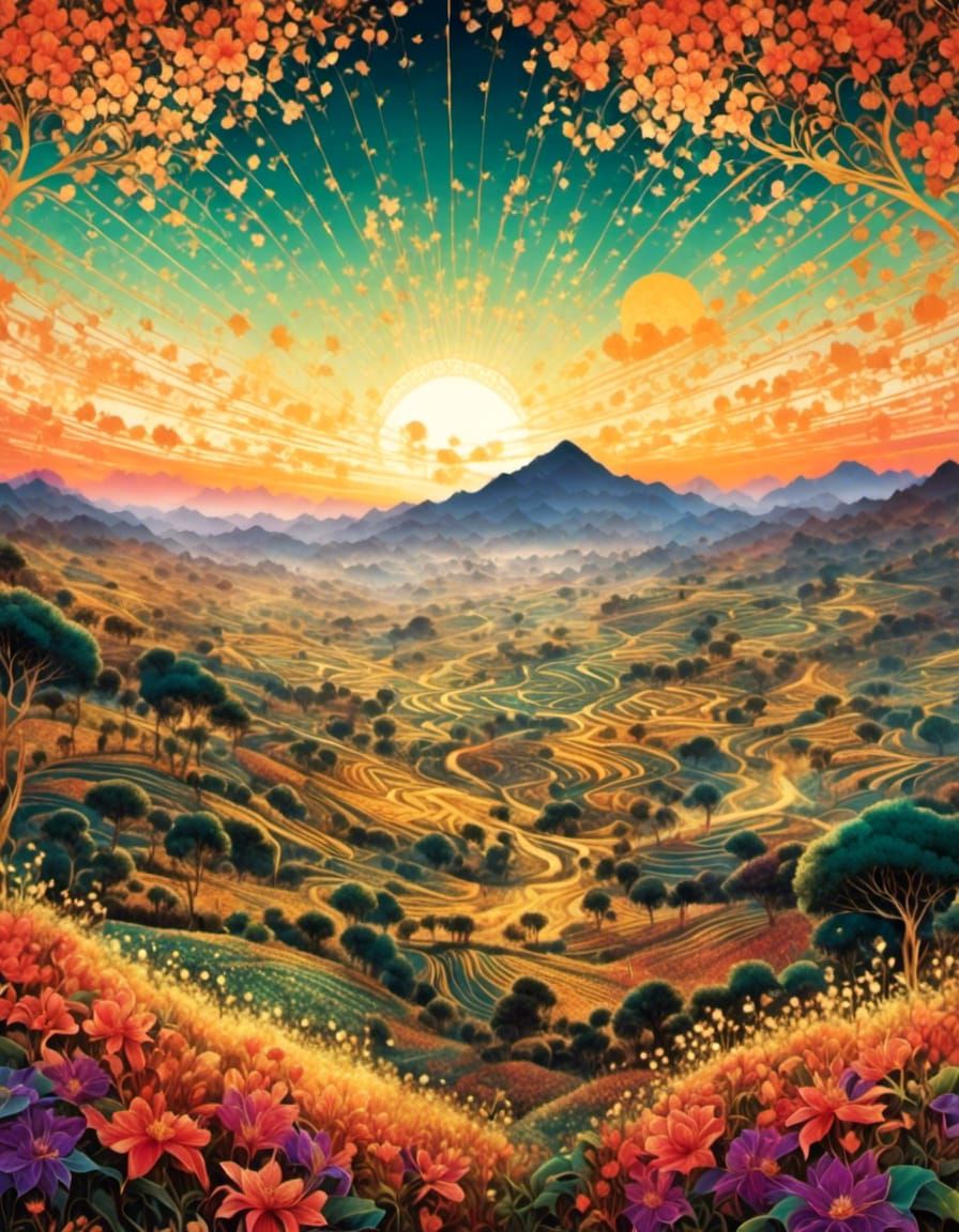 landscape <lora:Silhouette:1.0> 