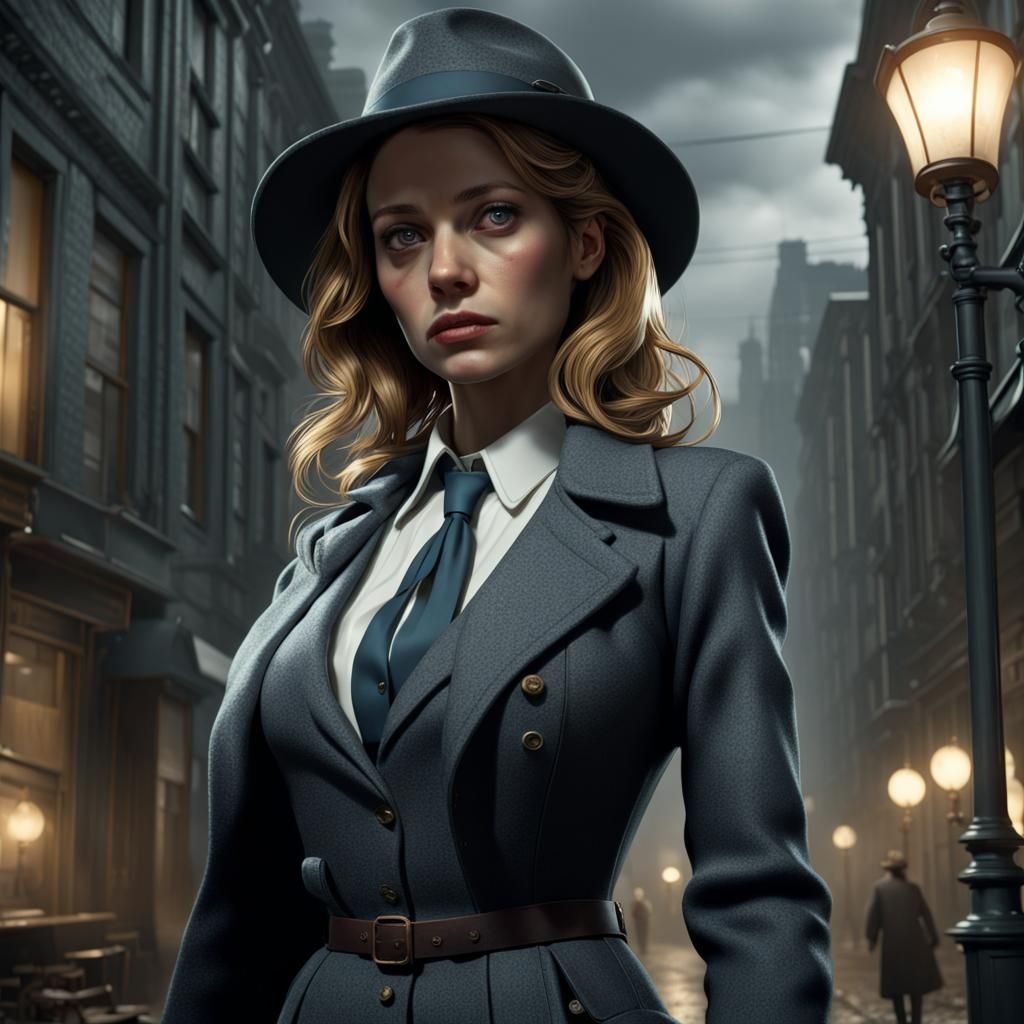 The beautiful detective - AI Generated Artwork - NightCafe Creator