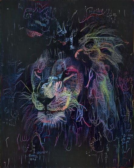 Chalkboard Lion
