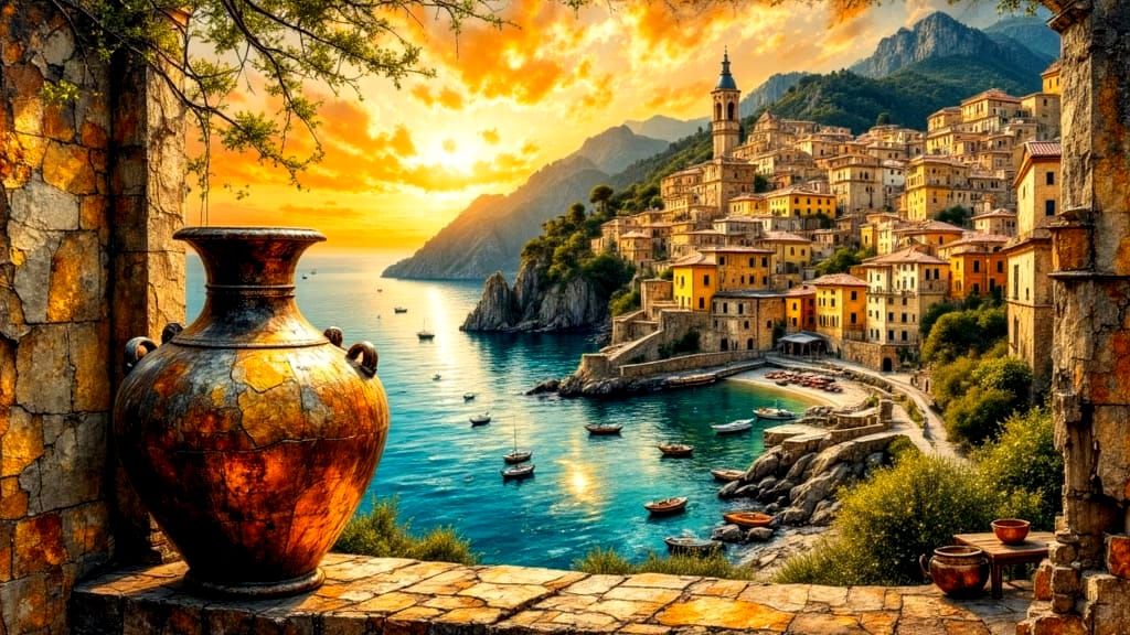 Sanctuary of Sunset Clay  by @AlfredaH