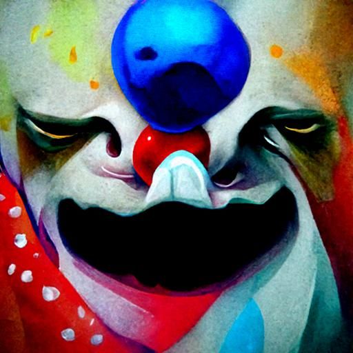 Happy Clown - B - AI Generated Artwork - NightCafe Creator