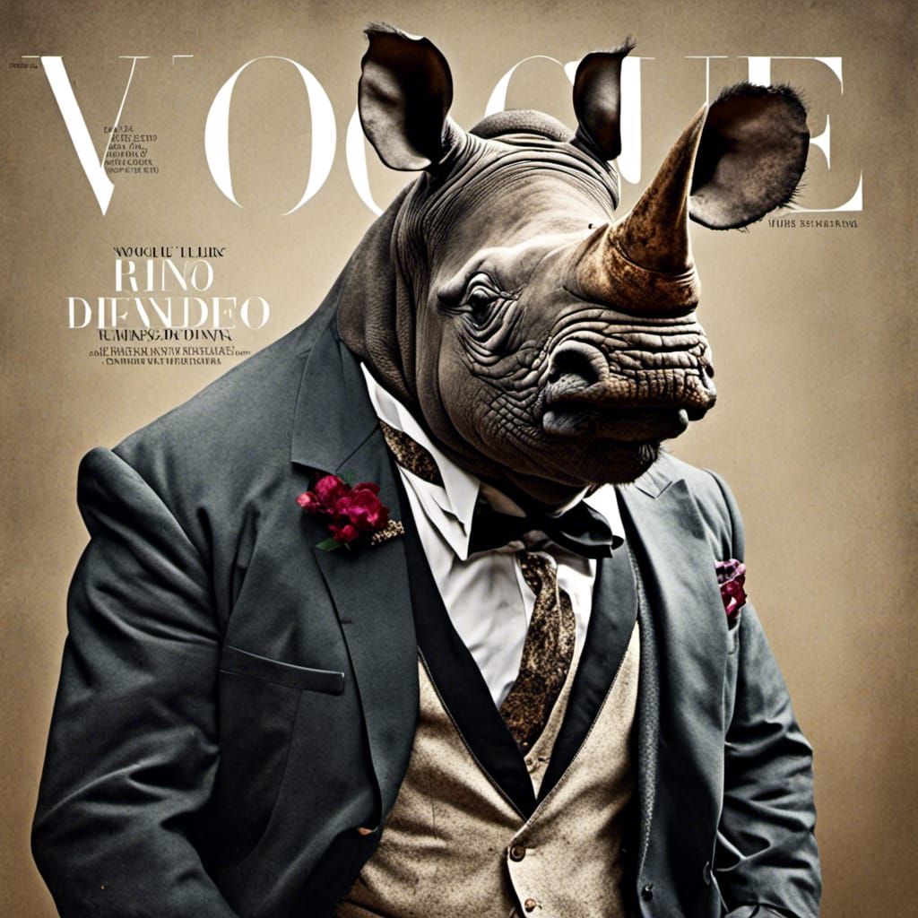 Vogue Cover of Sir Snout