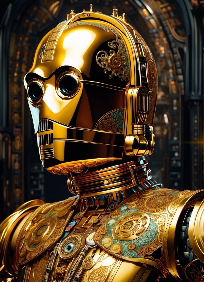 C-3PO Deluxe Edition - AI Generated Artwork - NightCafe Creator