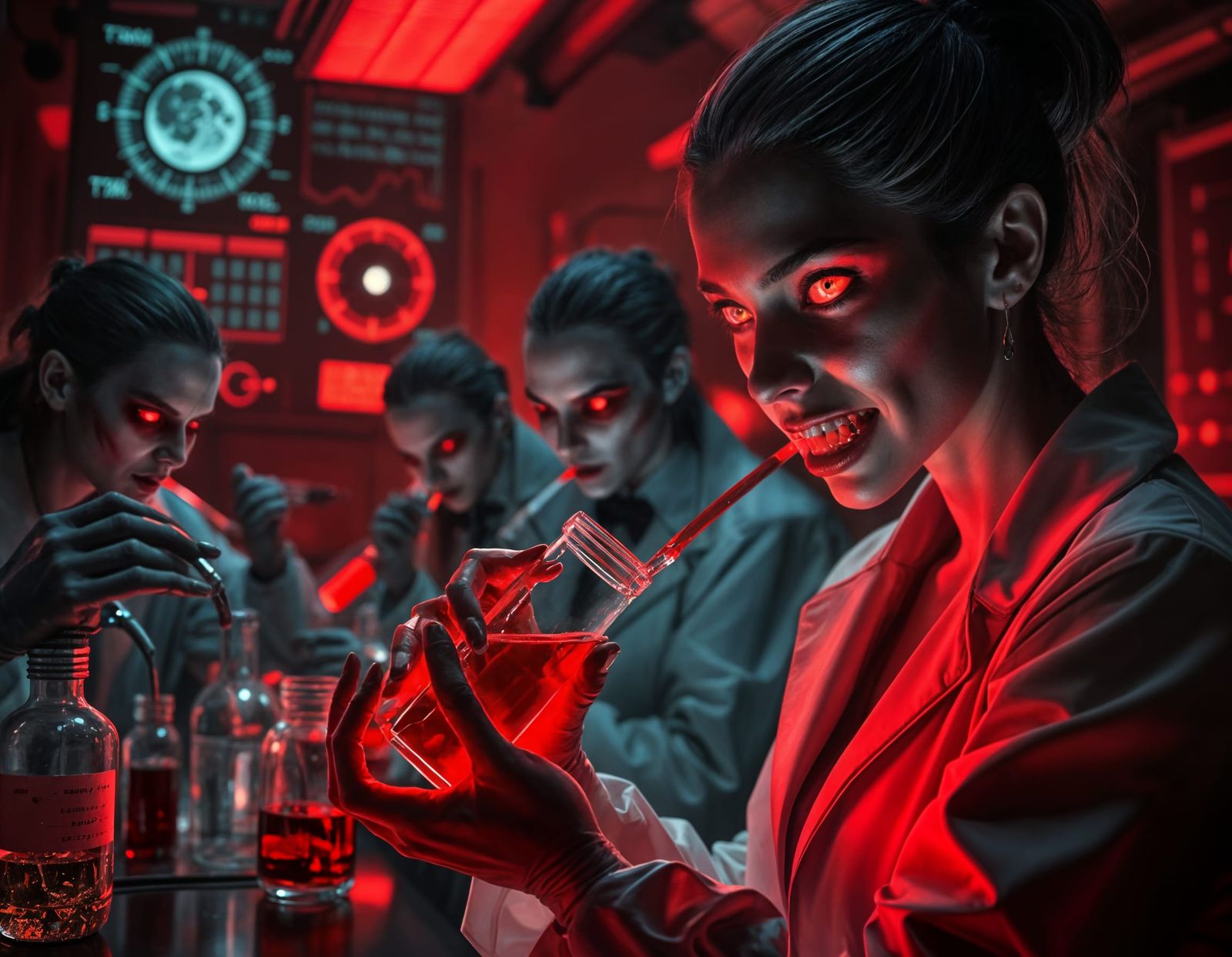 Vampires creating and testing DNA modified human blood  by @Francis H