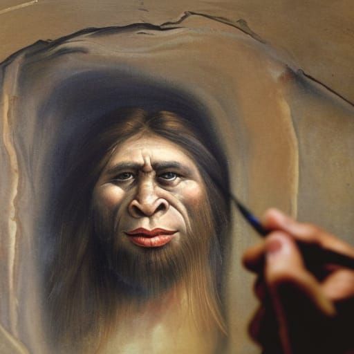 Neanderthal selfie  by @JokeStirrer