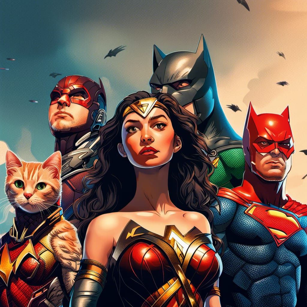 I love Cats! Justice League Edition - AI Generated Artwork - NightCafe ...