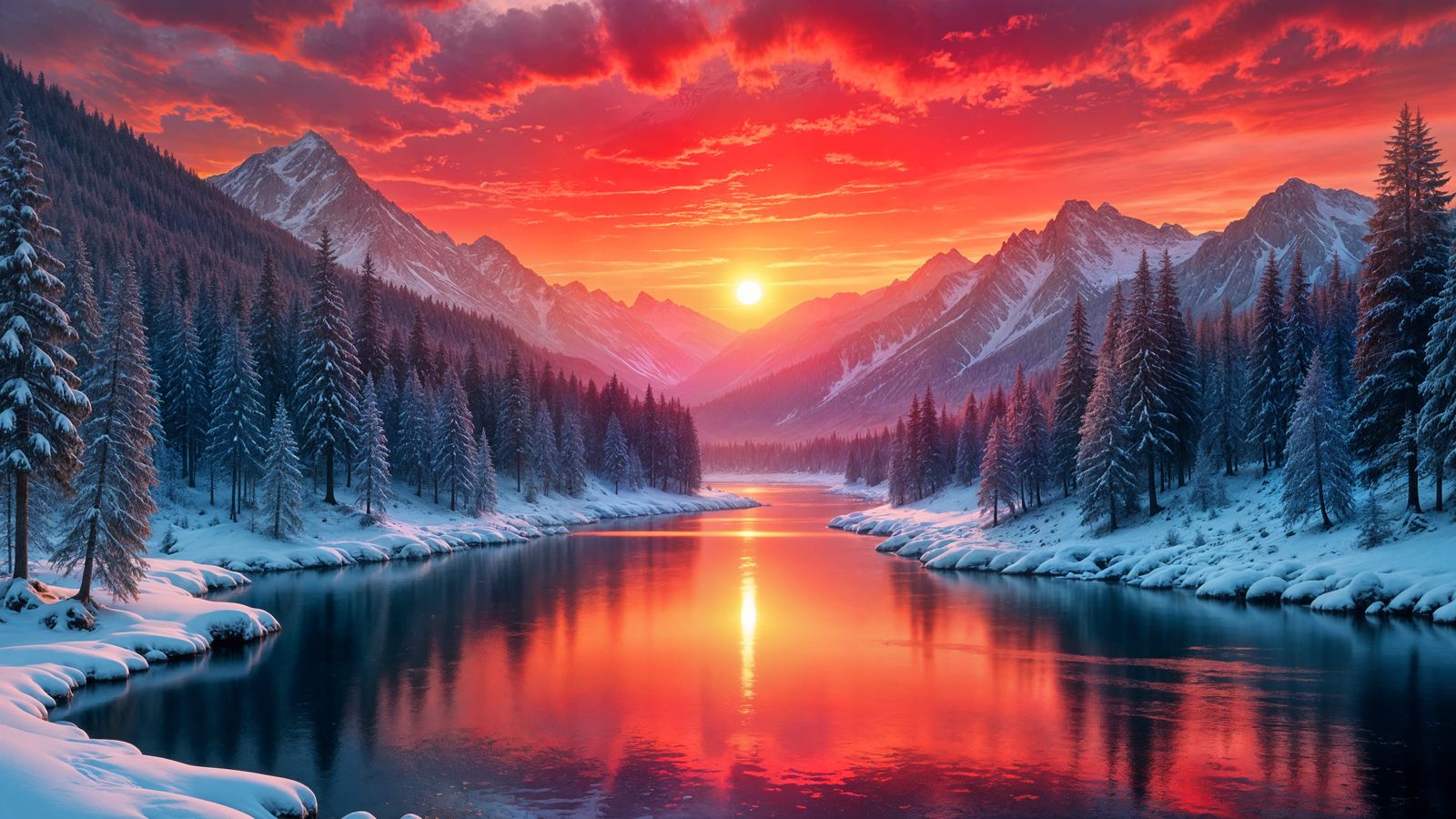 majestic alpine landscape