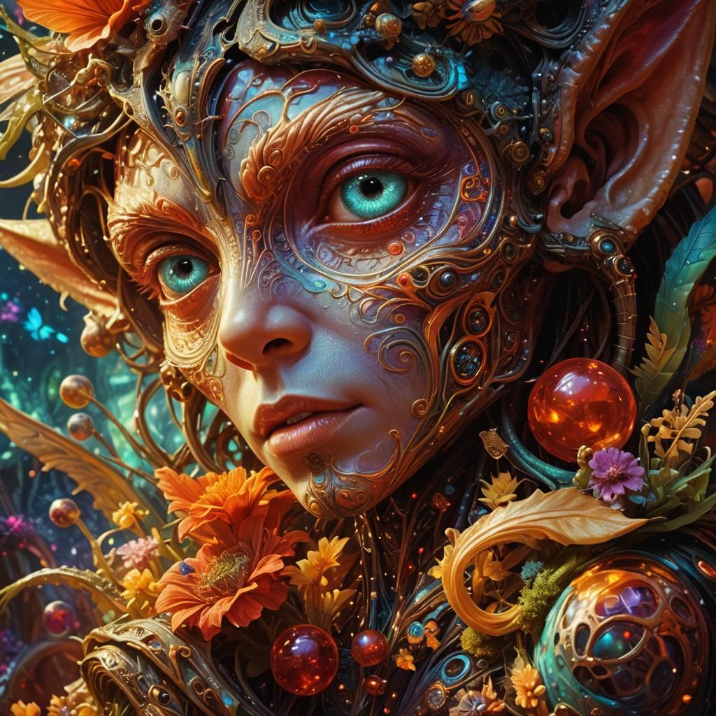 Portrait Of An Ornate Elf