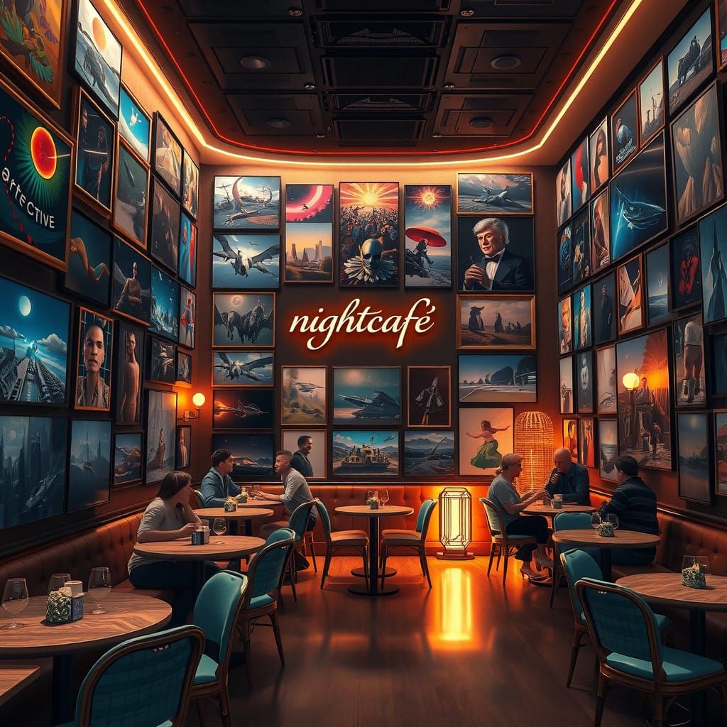 The nightcafé   by @Caineslayer