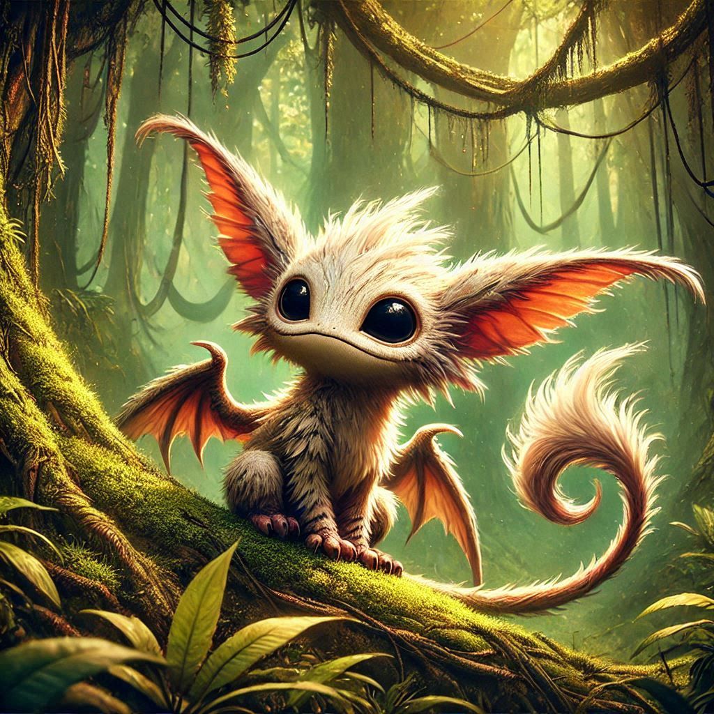 adorable fairy-tale fantasy creature portrait..