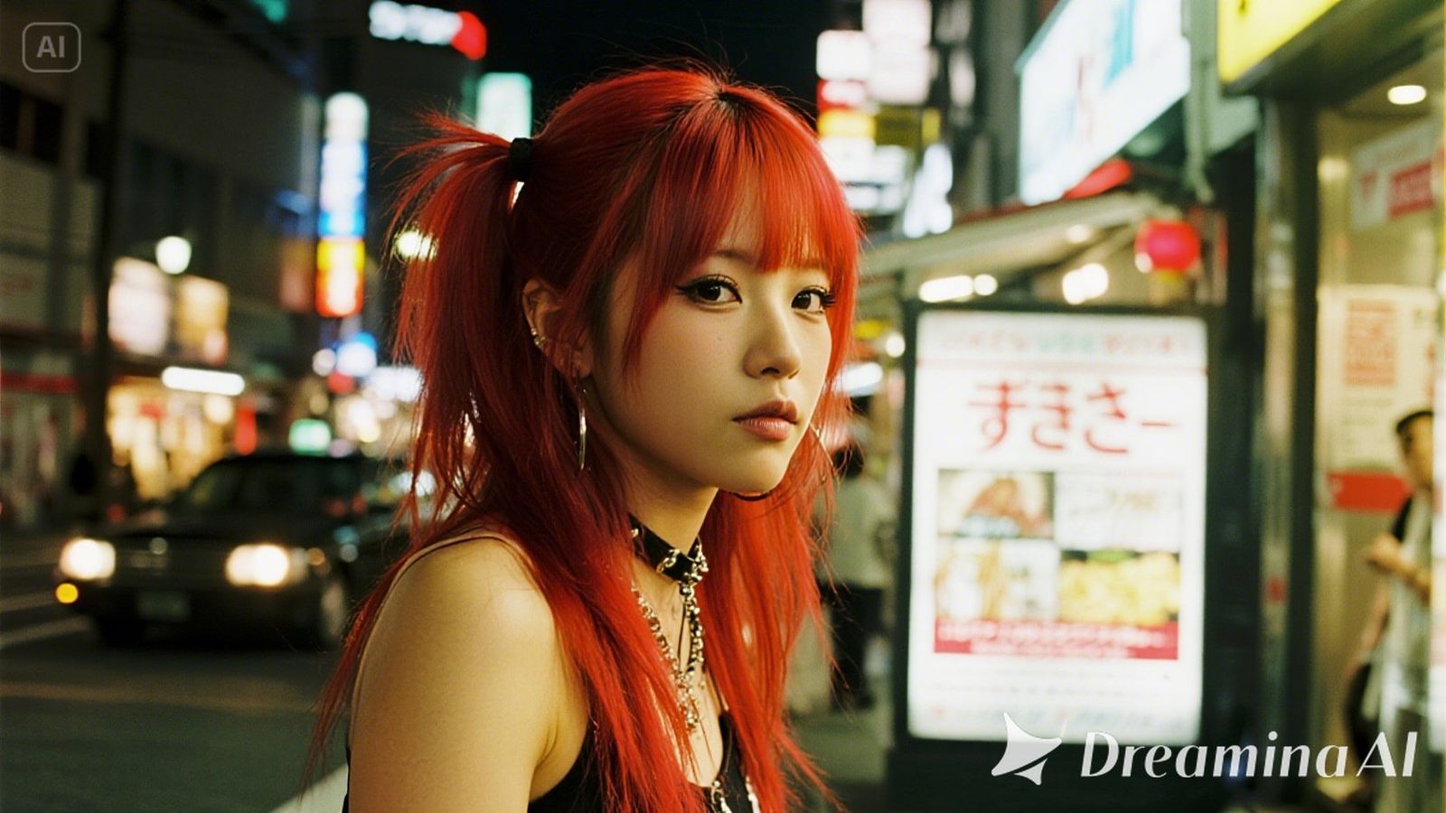 punk gyaru girl in Okinawa, Shibuya and Harajuku style