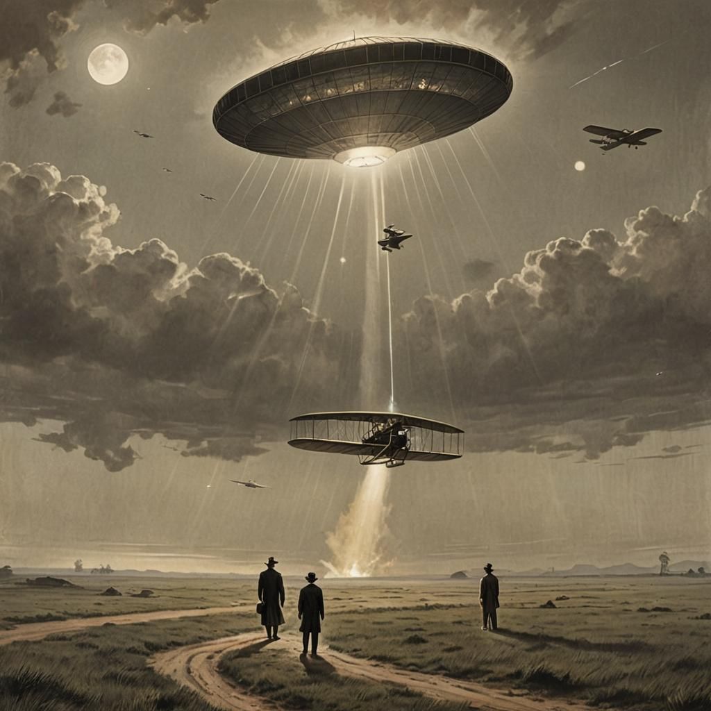 Aliens helping Wright brothers