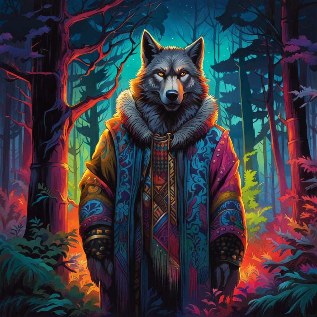 Colorful Vilkatas  by @Nuanced Clan