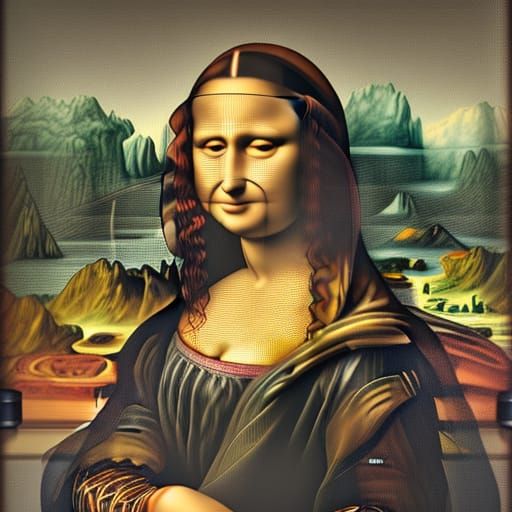 Mona Lisa wearing shades carrying a Hermes bag, walking down the streets of  Times Square, New York - AI Generated Artwork - NightCafe Creator