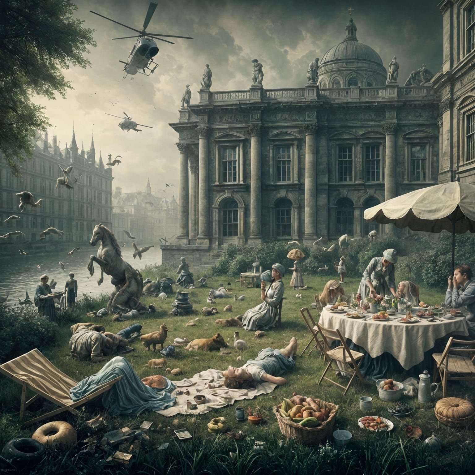 Le déjeuner sur l'herbe revisited