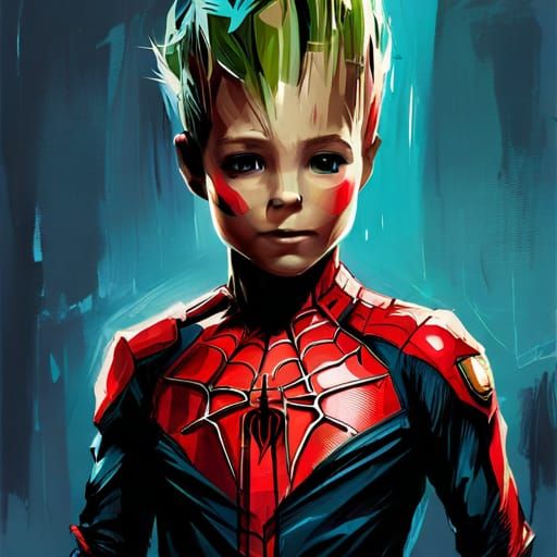 Spidergroot