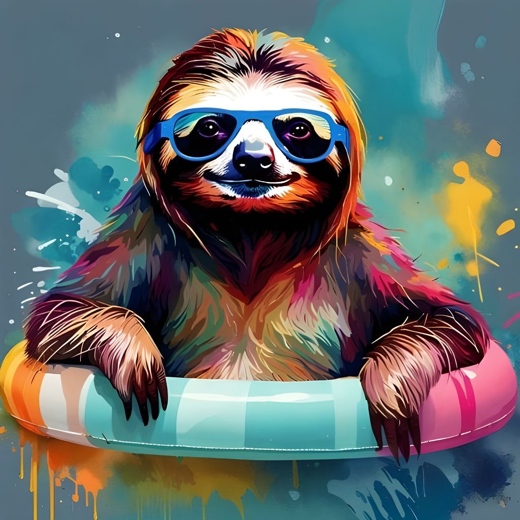Life In Sloth Motion - AI Generated Artwork - NightCafe Creator