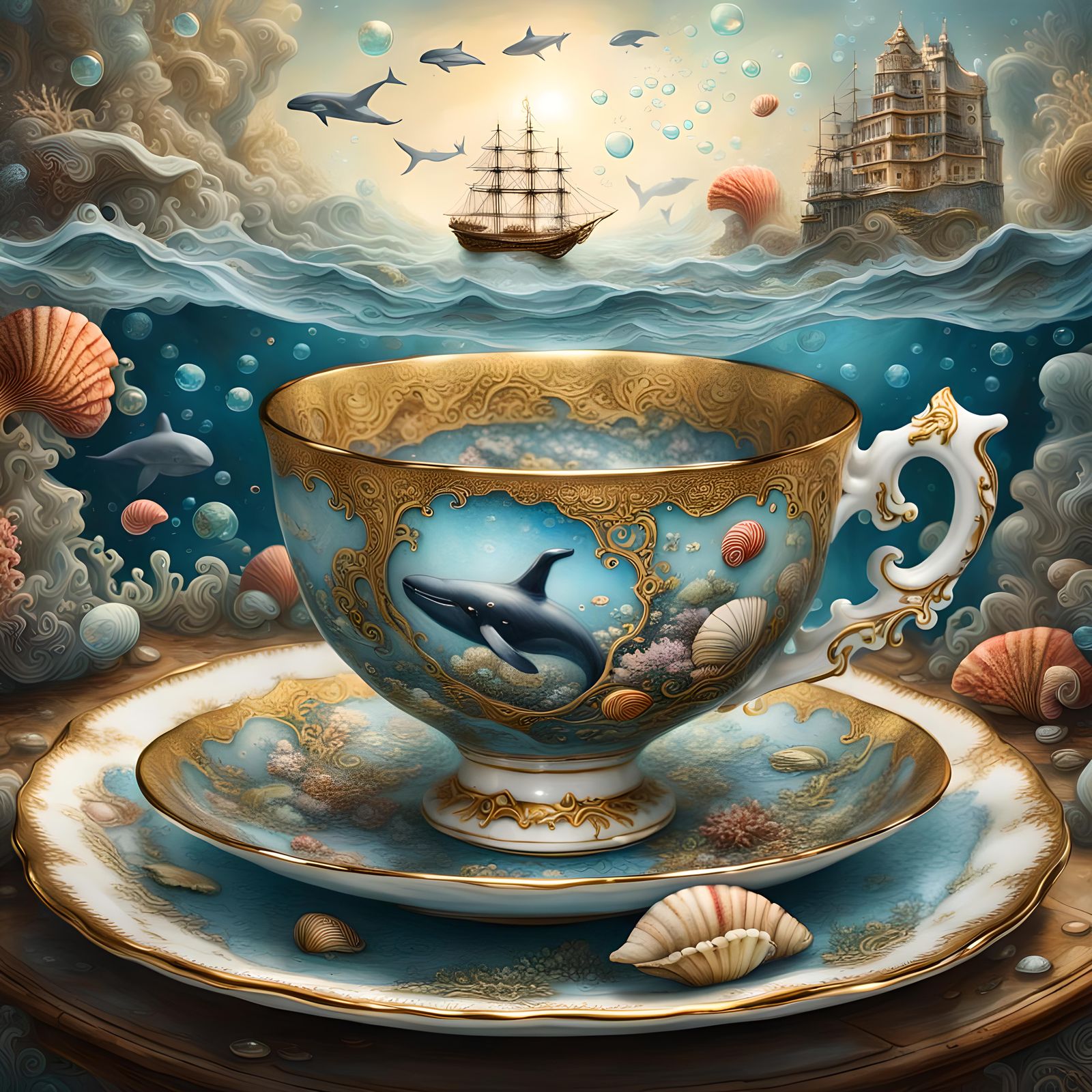 Captain's Tea Cup  by @YYZ-5050