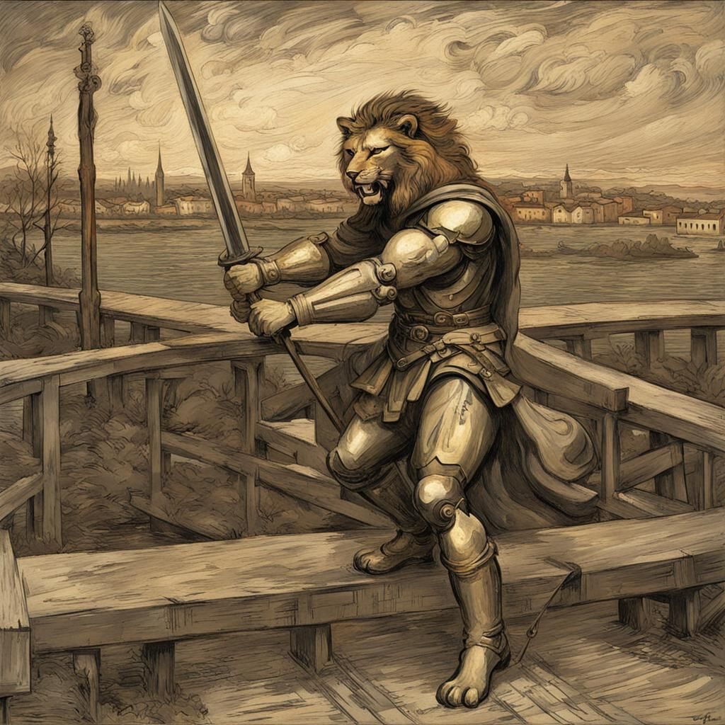 The lion Van Gogh
