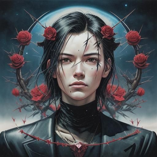 Crowned with roses and thorns