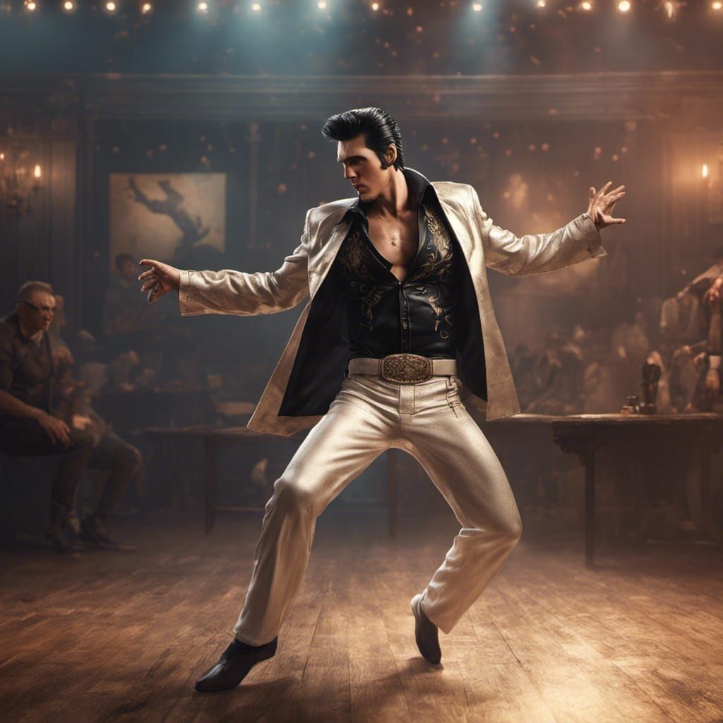 Elvis Presley feeling the music   by @Lilith