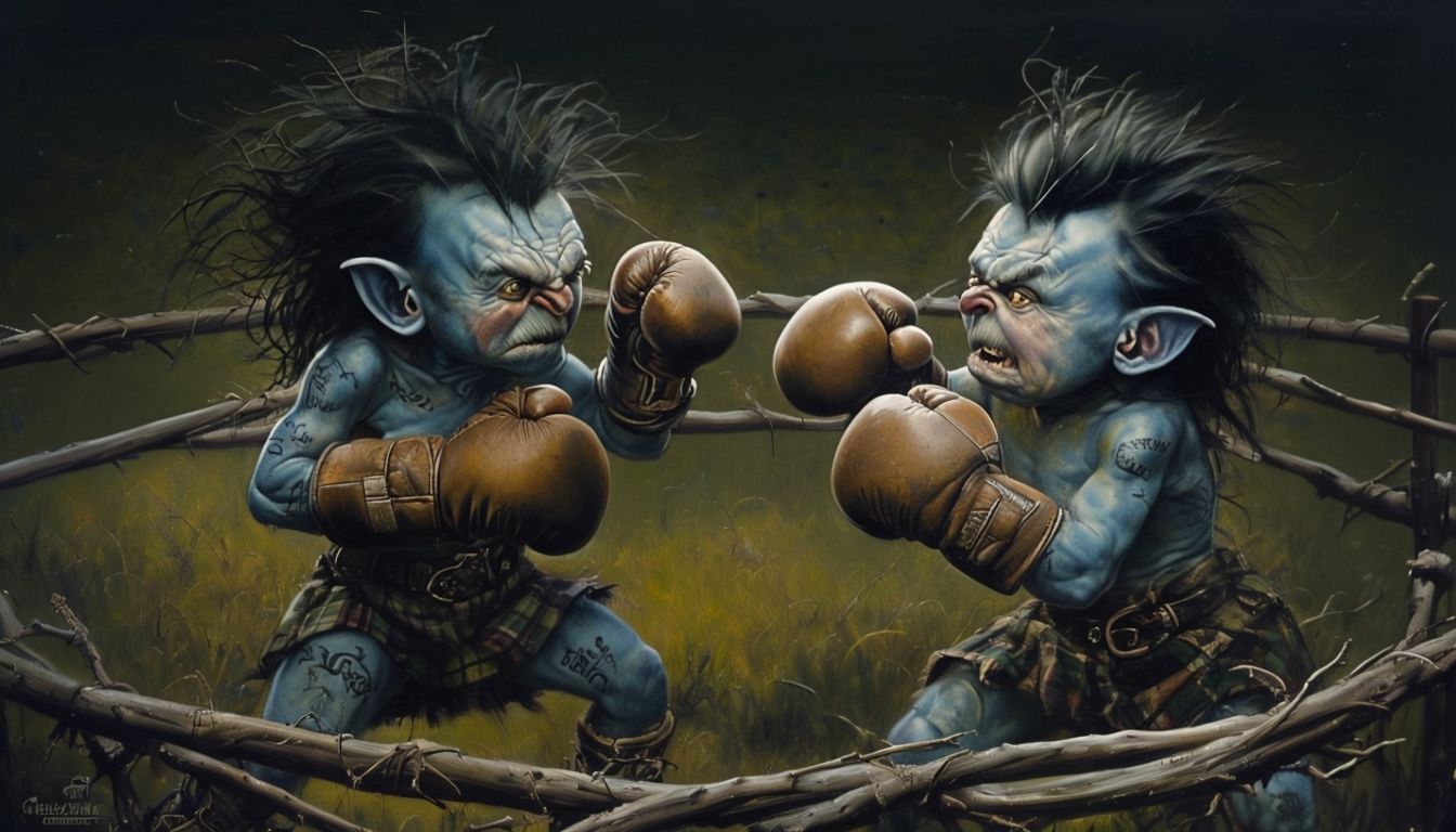 Two of Terry Pratchett’s Nac Mac Feegle (the Wee Free Men ) ...