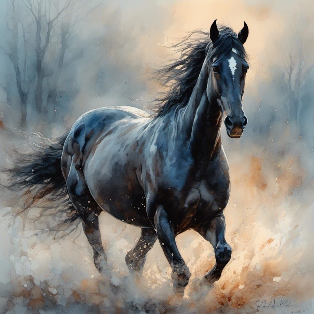 black horse
