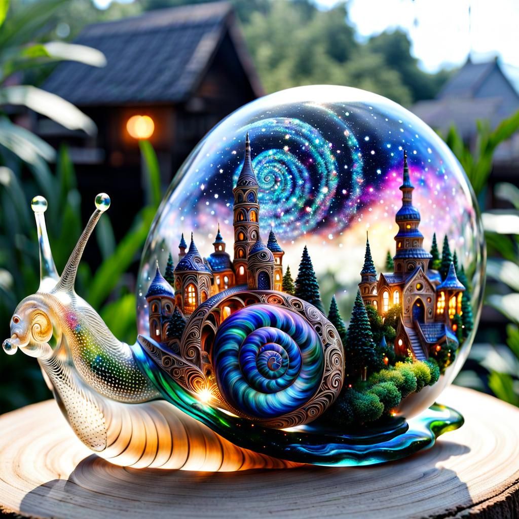 Snail Shell Art 3  by @Bellemia