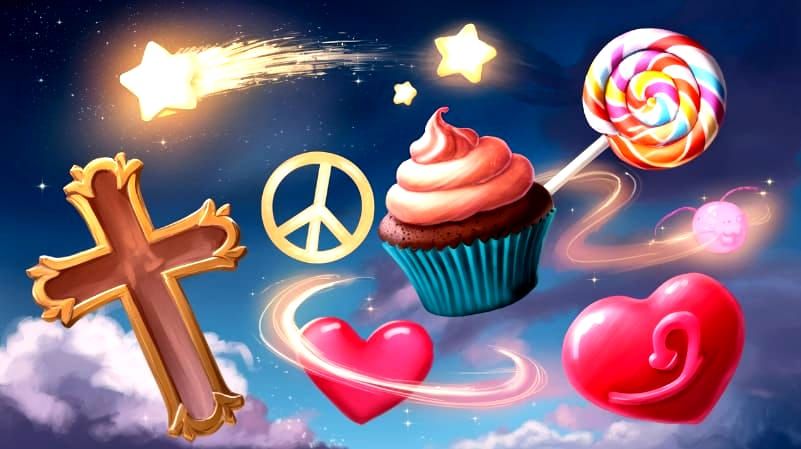 🌠🧁🍭✝️☮️💞