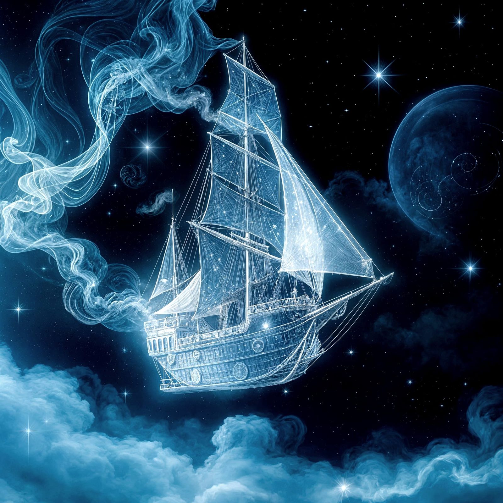 Sailing forever   by @Miracidium