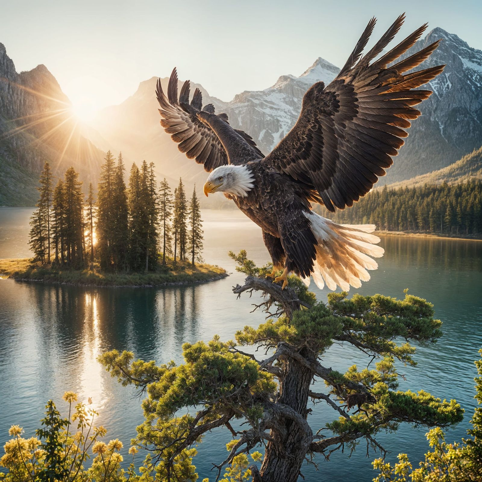 Bald Eagle taking Flight