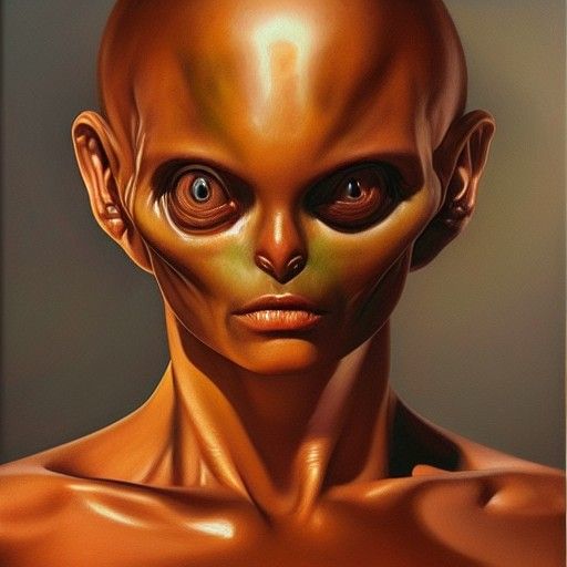 Brown alien