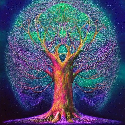 knowledge tree AI Generated Artwork NightCafe Creator