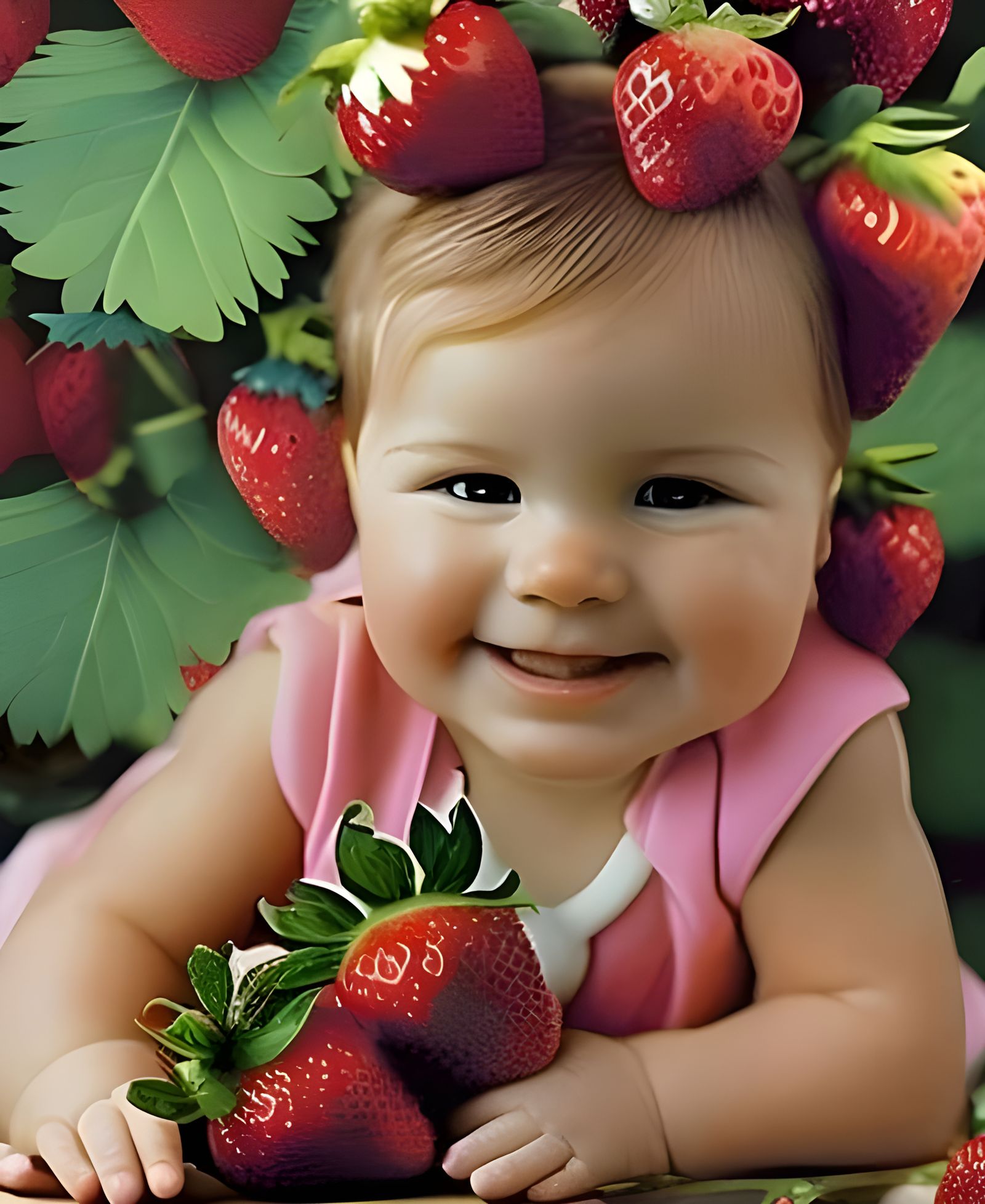 Strawberry Baby AI Generated Artwork NightCafe Creator
