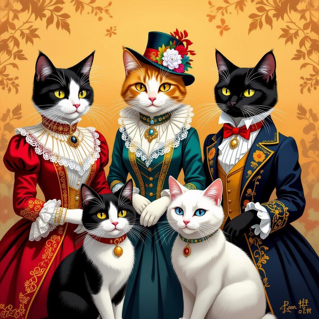 Cats as Generations  by @CavDad 