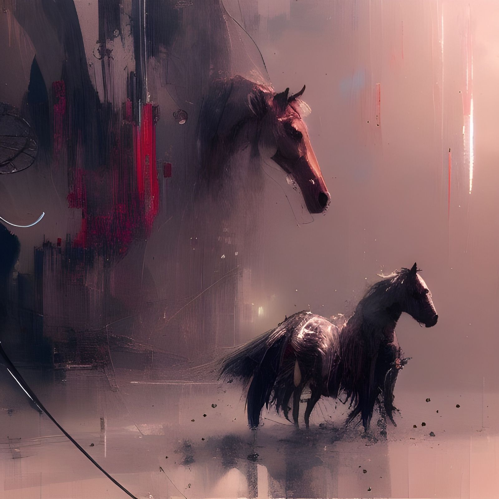 Horrendously sad horse Wadim Kashin