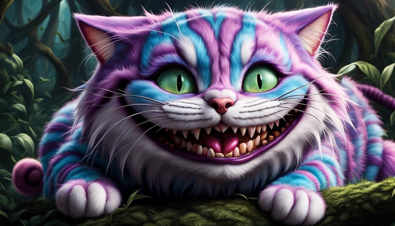 Cheshire cat with Laughing Face in wonder land. - AI Generated Artwork ...