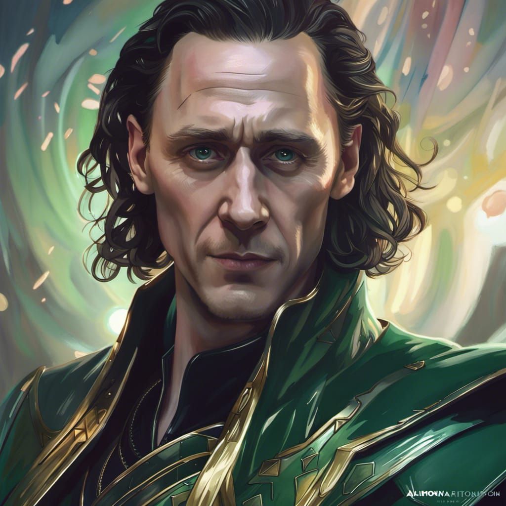 Tom Hiddleston As Loki - Ai Generated Artwork - Nightcafe Creator